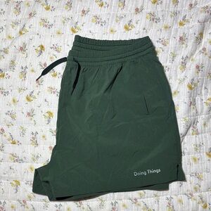 Outdoor Voices Doing Things Shorts Forest Green